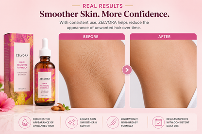 ZELVORA™ SmoothSkin Hair Reduction Oil