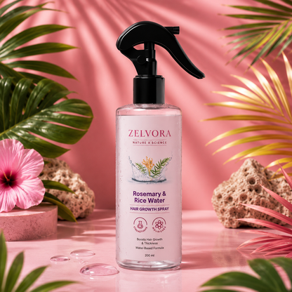 ZELVORA™ Rosemary & Rice Water Hair Growth Spray