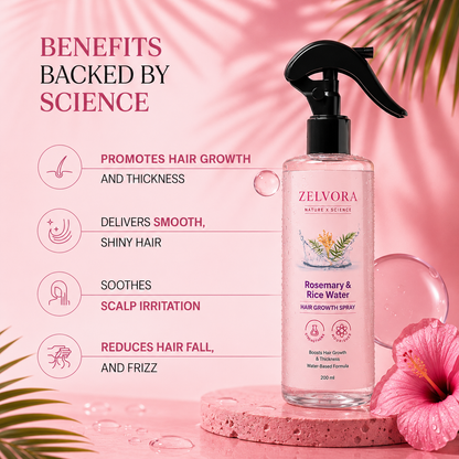 ZELVORA™ Rosemary & Rice Water Hair Growth Spray