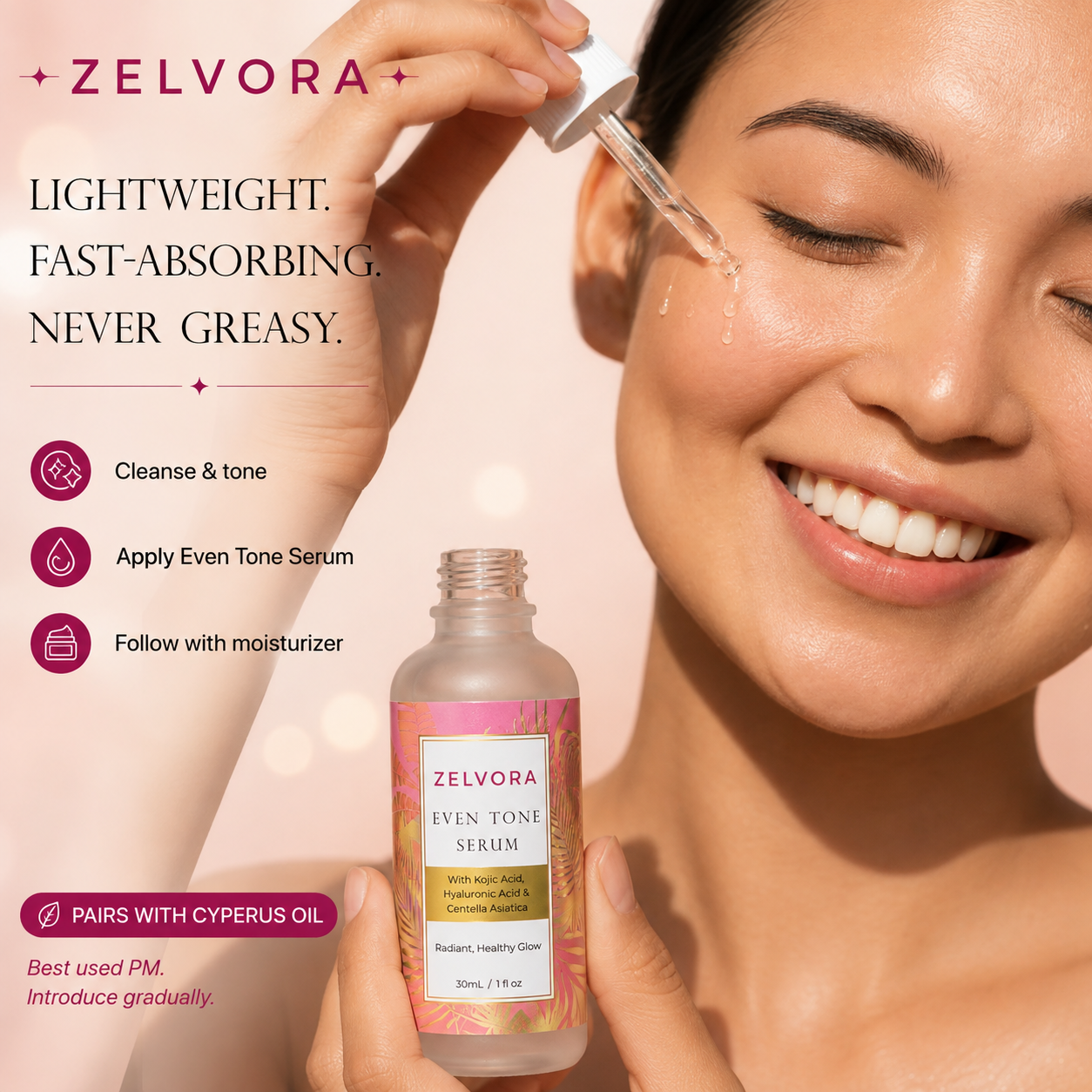 ZELVORA™ Even Tone Brightening Serum