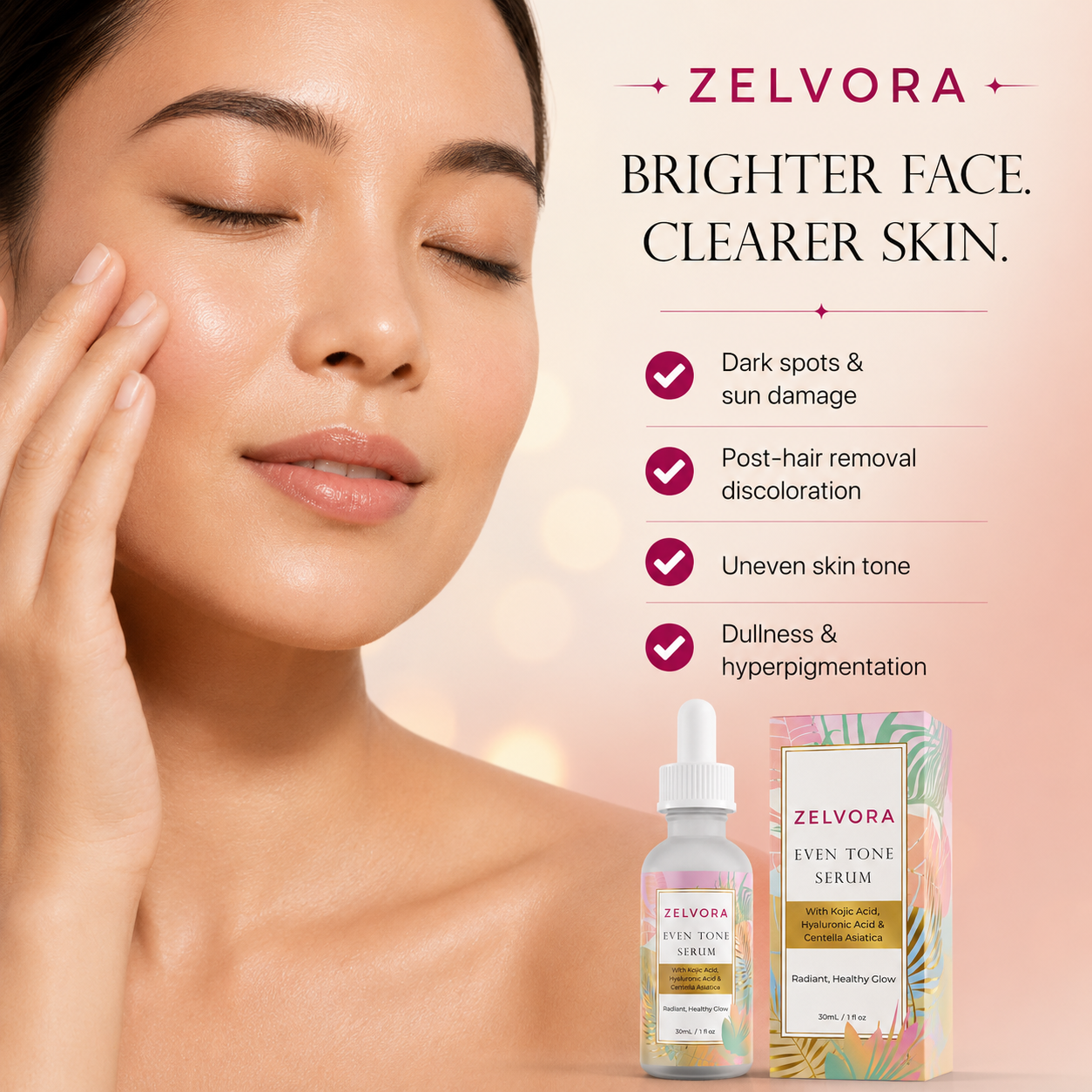ZELVORA™ Even Tone Brightening Serum